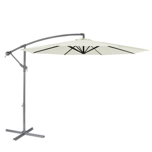 Dellonda DG265 Banana Parasol with Cover 3m - Cream - additional view 16