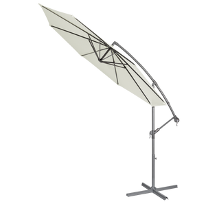 Dellonda DG265 Banana Parasol with Cover 3m - Cream - additional view 4