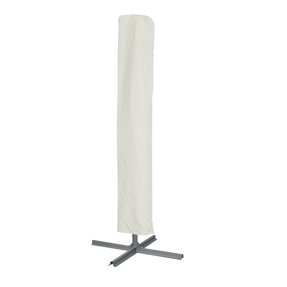Dellonda DG265 Banana Parasol with Cover 3m - Cream - additional view 6