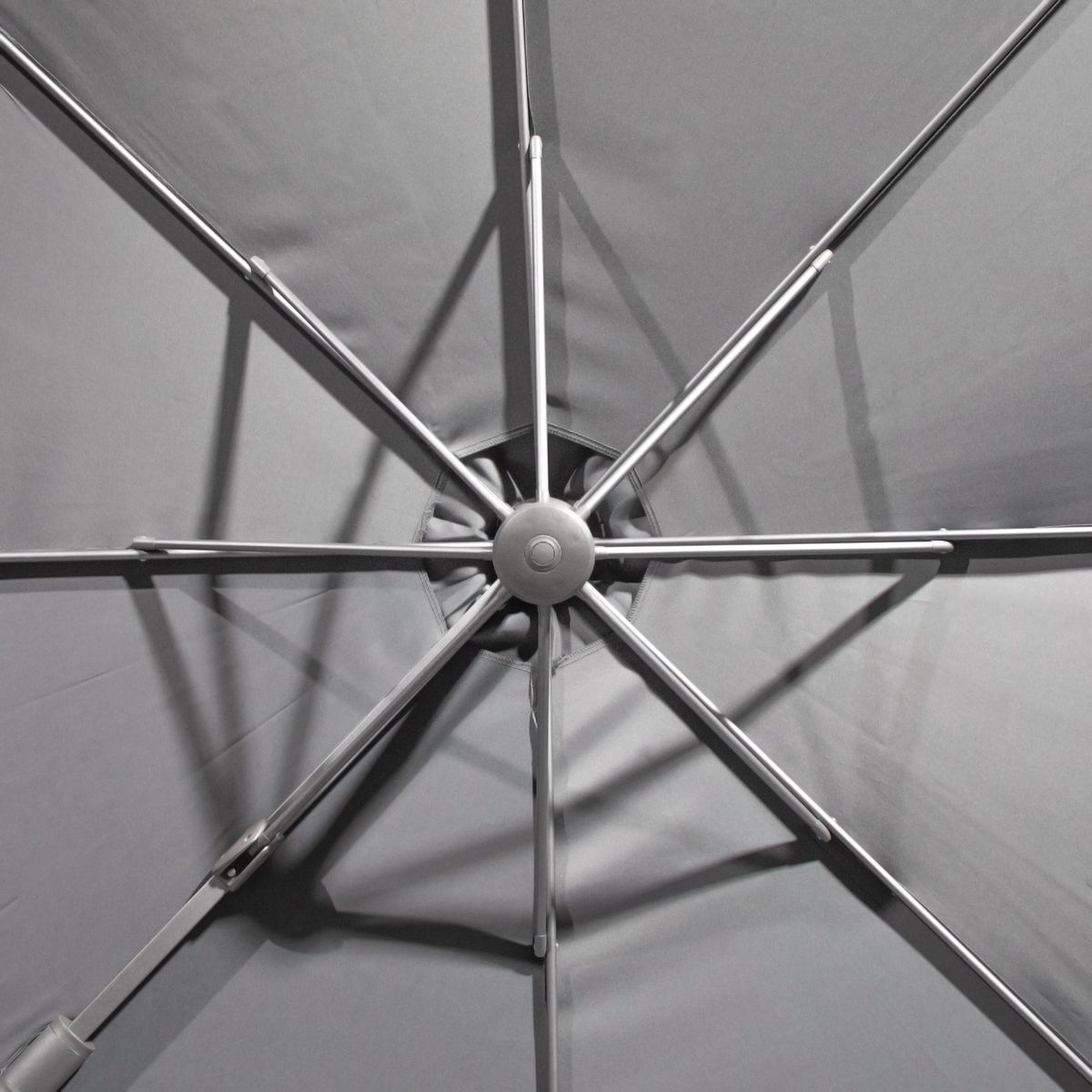 Dellonda DG267 Cantilever Parasol with 360° Rotation, Tilt & Cover 3m - Grey - additional view 16