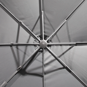 Dellonda DG267 Cantilever Parasol with 360° Rotation, Tilt & Cover 3m - Grey - additional view 16