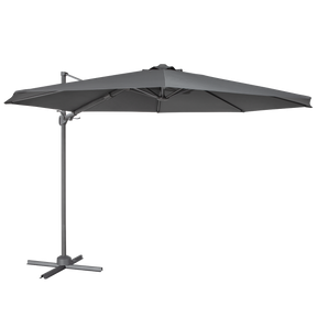Dellonda DG267 Cantilever Parasol with 360° Rotation, Tilt & Cover 3m - Grey