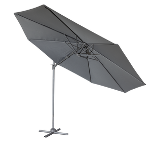 Dellonda DG267 Cantilever Parasol with 360° Rotation, Tilt & Cover 3m - Grey - additional view 3