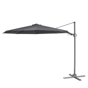 Dellonda DG267 Cantilever Parasol with 360° Rotation, Tilt & Cover 3m - Grey - additional view 5