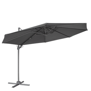Dellonda DG267 Cantilever Parasol with 360° Rotation, Tilt & Cover 3m - Grey - additional view 7