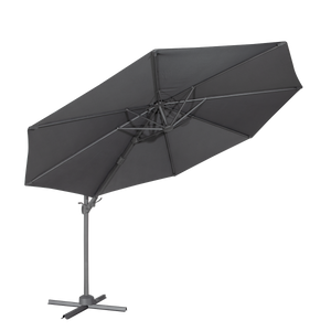 Dellonda DG267 Cantilever Parasol with 360° Rotation, Tilt & Cover 3m - Grey - additional view 8