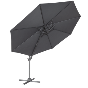 Dellonda DG267 Cantilever Parasol with 360° Rotation, Tilt & Cover 3m - Grey - additional view 9