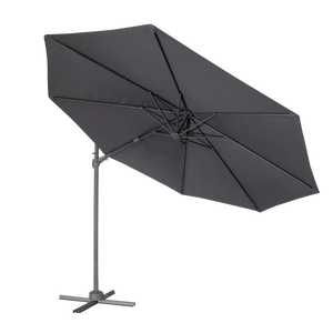 Dellonda DG267 Cantilever Parasol with 360° Rotation, Tilt & Cover 3m - Grey - additional view 11
