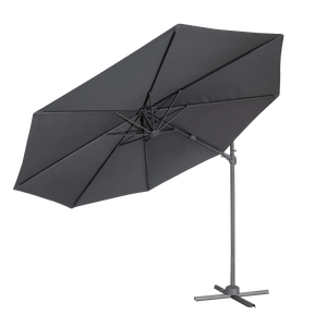 Dellonda DG267 Cantilever Parasol with 360° Rotation, Tilt & Cover 3m - Grey - additional view 10