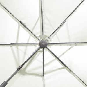 Dellonda DG268 Cantilever Parasol with 360° Rotation, Tilt & Cover 3m - Cream - additional view 16