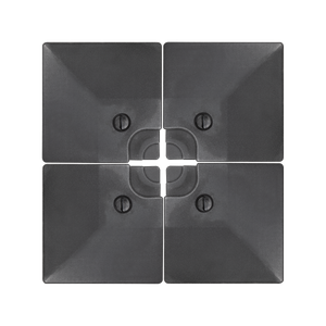 Dellonda DG269 Fillable Parasol Base, Water/Sand Fill 92L 4pc - additional view 2