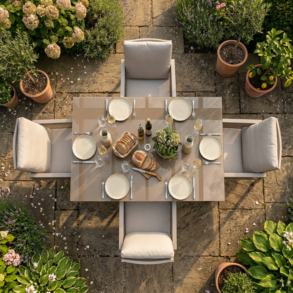 Dellonda DG275 Fusion Outdoor Dining Set 5pc - additional view 5