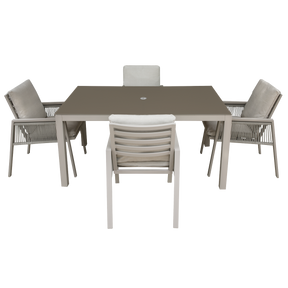 Dellonda DG275 Fusion Outdoor Dining Set 5pc