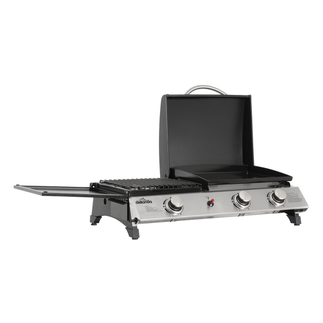 Dellonda DG276 3 Burner Stainless Steel Portable Gas Plancha/Grill 8.5kW