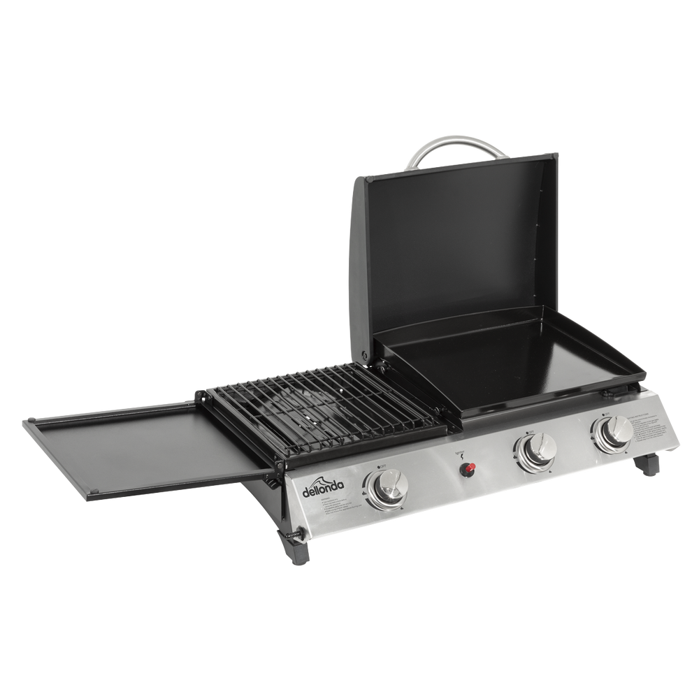 Dellonda DG276 3 Burner Stainless Steel Portable Gas Plancha/Grill 8.5kW - additional view 2