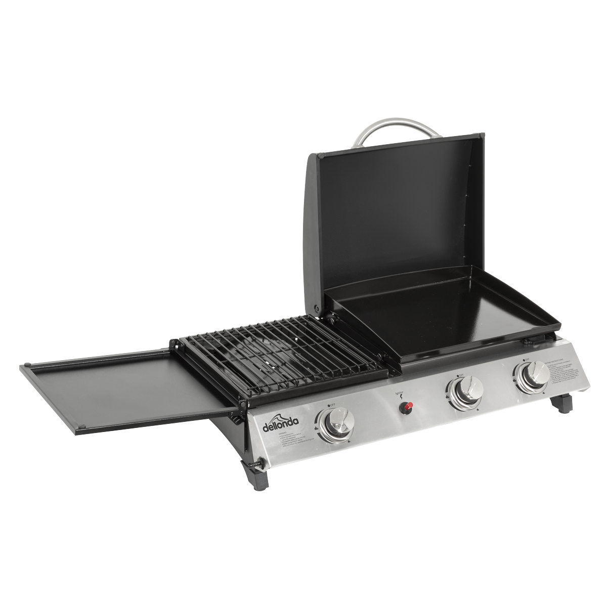 Dellonda DG276 3 Burner Stainless Steel Portable Gas Plancha/Grill 8.5kW - additional view 2