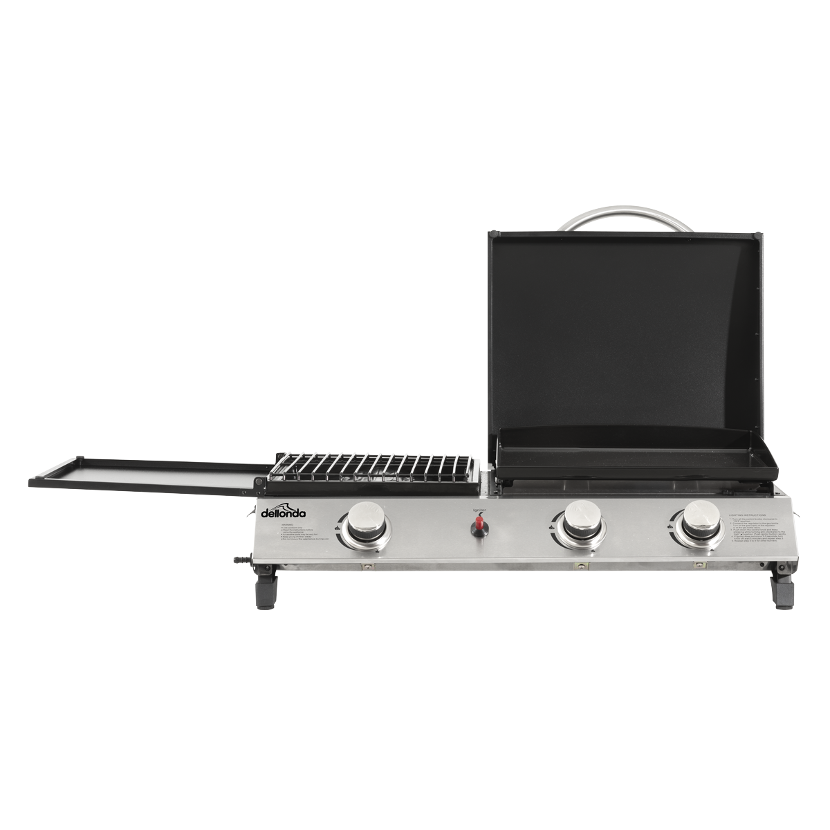 Dellonda DG276 3 Burner Stainless Steel Portable Gas Plancha/Grill 8.5kW - additional view 13