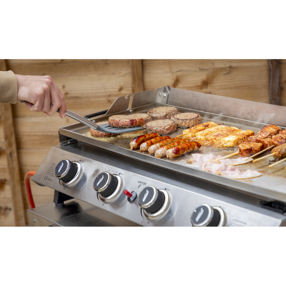 Dellonda DG277 4 Burner Stainless Steel Portable Gas Plancha with Warming Rack 10kW - additional view 11