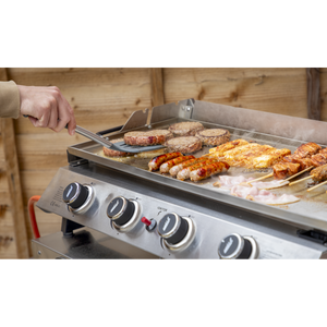 Dellonda DG277 4 Burner Stainless Steel Portable Gas Plancha with Warming Rack 10kW - additional view 11