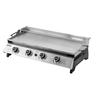 Dellonda DG277 4 Burner Stainless Steel Portable Gas Plancha with Warming Rack 10kW - additional view 6