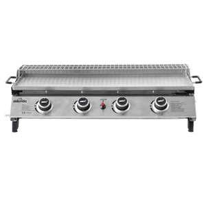 Dellonda DG277 4 Burner Stainless Steel Portable Gas Plancha with Warming Rack 10kW - additional view 8