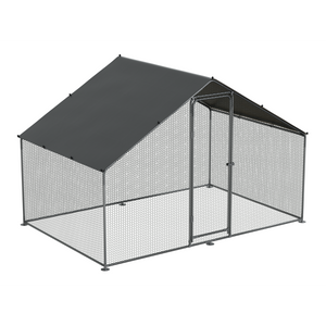 Dellonda DG278 Walk-In Galvanized Steel Chicken Run with Roof Cover & PVC Coated Chicken Wire - additional view 10