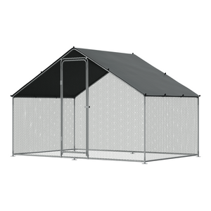 Dellonda DG278 Walk-In Galvanized Steel Chicken Run with Roof Cover & PVC Coated Chicken Wire - additional view 7