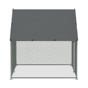 Dellonda DG278 Walk-In Galvanized Steel Chicken Run with Roof Cover & PVC Coated Chicken Wire - additional view 6