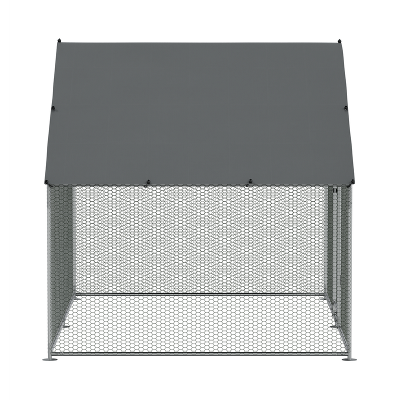 Dellonda DG278 Walk-In Galvanized Steel Chicken Run with Roof Cover & PVC Coated Chicken Wire - additional view 6