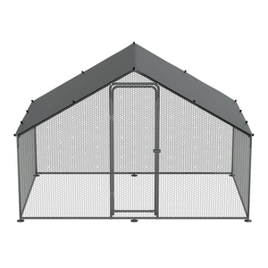 Dellonda DG278 Walk-In Galvanized Steel Chicken Run with Roof Cover & PVC Coated Chicken Wire - additional view 8