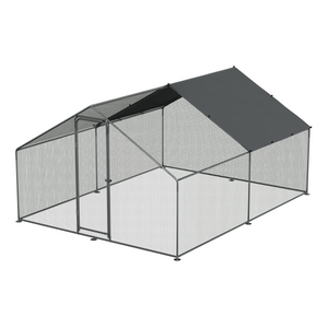 Dellonda DG279 Walk-In Galvanized Steel Chicken Run with Roof Cover & PVC Coated Chicken Wire - additional view 10
