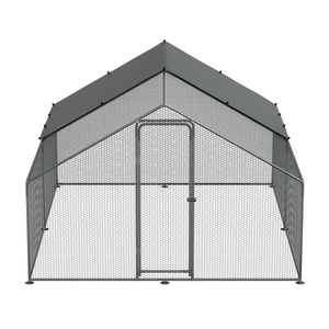 Dellonda DG279 Walk-In Galvanized Steel Chicken Run with Roof Cover & PVC Coated Chicken Wire - additional view 7