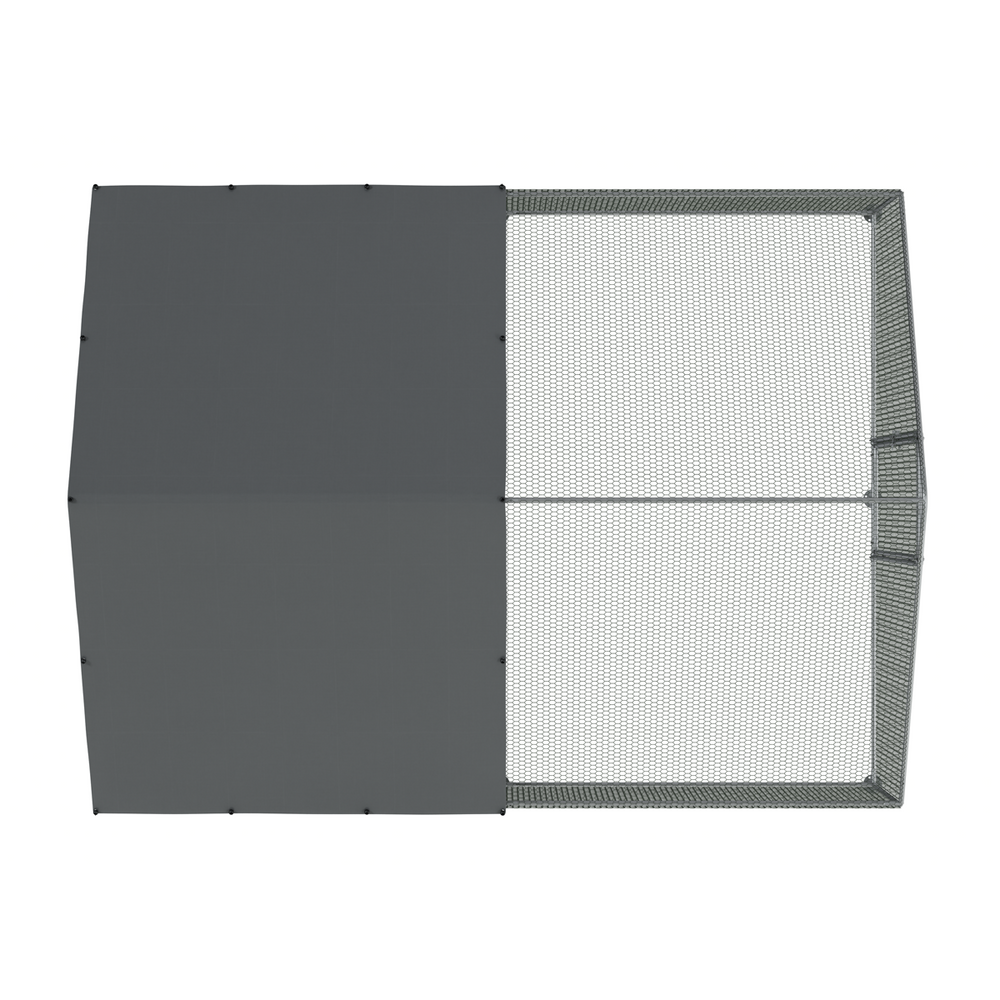 Dellonda DG279 Walk-In Galvanized Steel Chicken Run with Roof Cover & PVC Coated Chicken Wire - additional view 8