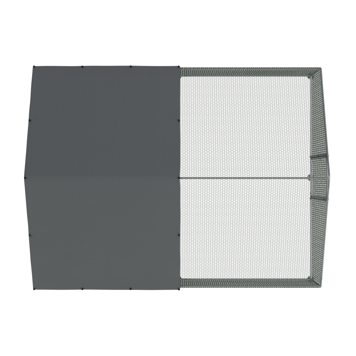 Dellonda DG279 Walk-In Galvanized Steel Chicken Run with Roof Cover & PVC Coated Chicken Wire - additional view 8