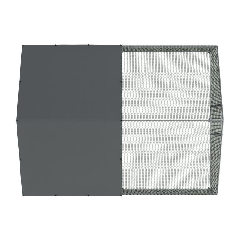 Dellonda DG279 Walk-In Galvanized Steel Chicken Run with Roof Cover & PVC Coated Chicken Wire - additional view 8