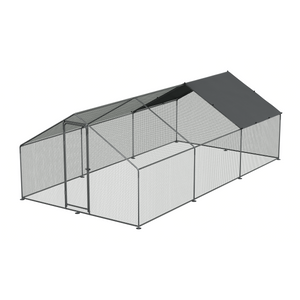 Dellonda DG280 Walk-In Galvanized Steel Chicken Run with Roof Cover & PVC Coated Chicken Wire - additional view 7