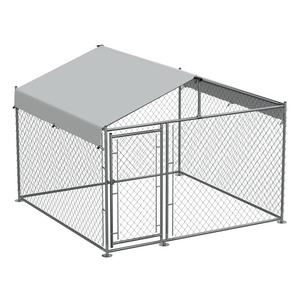 Dellonda DG281 Galvanized Steel Dog Kennel with Roof Cover & Chain Link Fencing - additional view 6