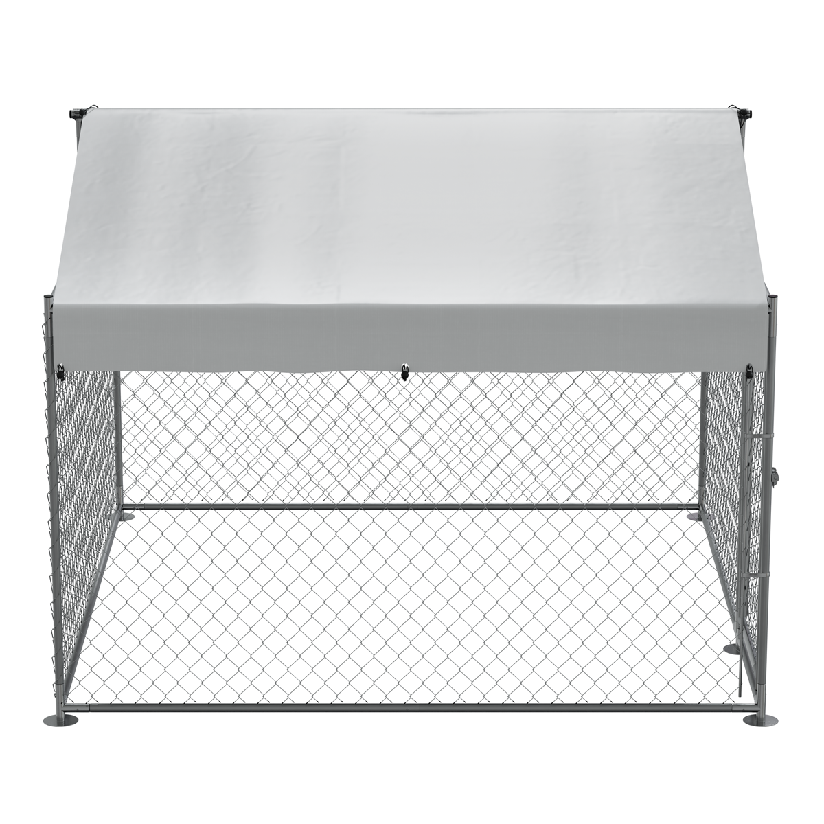 Dellonda DG281 Galvanized Steel Dog Kennel with Roof Cover & Chain Link Fencing - additional view 10