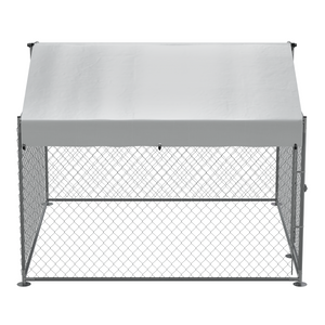 Dellonda DG281 Galvanized Steel Dog Kennel with Roof Cover & Chain Link Fencing - additional view 10