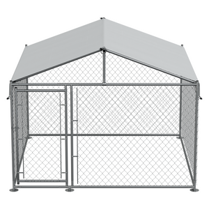 Dellonda DG281 Galvanized Steel Dog Kennel with Roof Cover & Chain Link Fencing - additional view 11