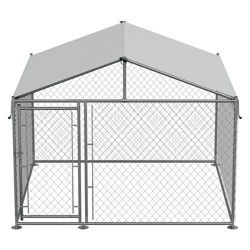 Dellonda DG281 Galvanized Steel Dog Kennel with Roof Cover & Chain Link Fencing - additional view 11