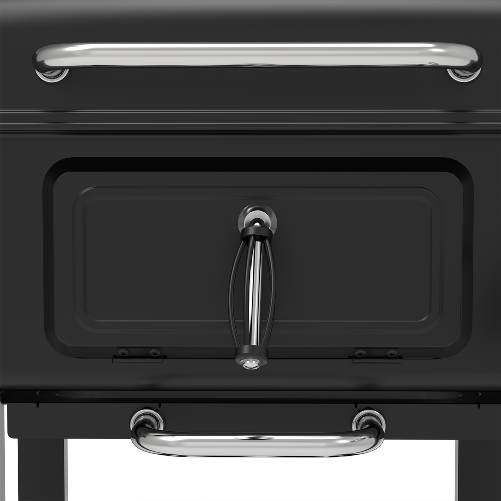 Dellonda DG283 Charcoal Grill BBQ Smoker & Trolley with 2 Side Shelves - Black - additional view 17
