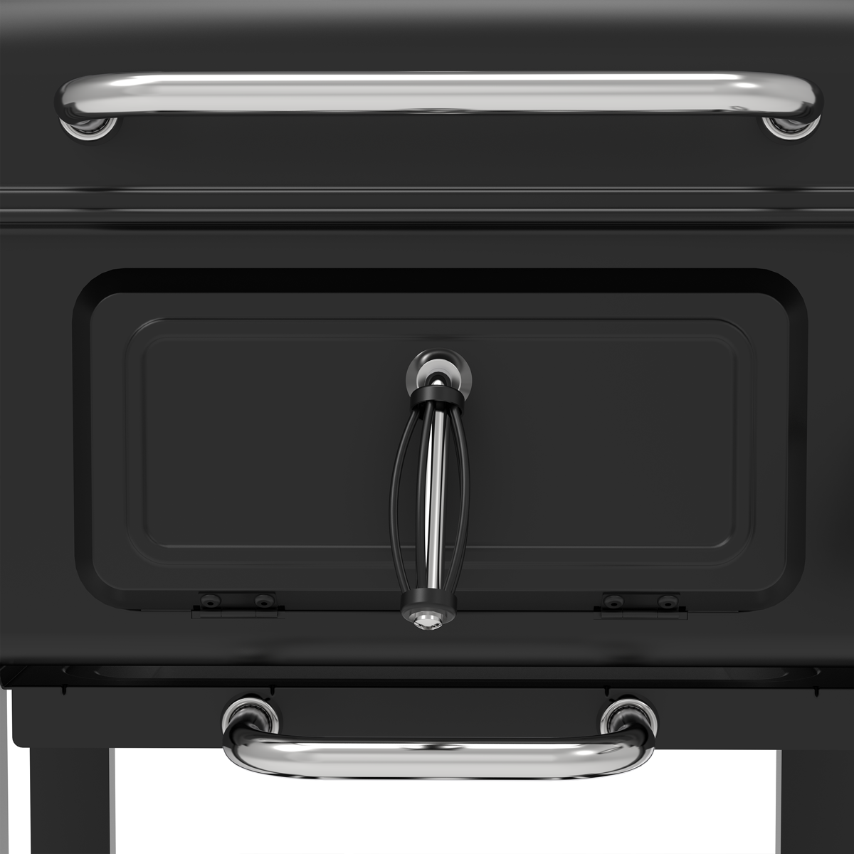 Dellonda DG283 Charcoal Grill BBQ Smoker & Trolley with 2 Side Shelves - Black - additional view 17