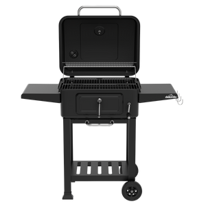 Dellonda DG283 Charcoal Grill BBQ Smoker & Trolley with 2 Side Shelves - Black - additional view 6