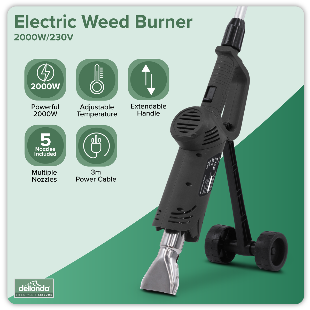 Dellonda DG301 Electric Burner for Plants & Weeds 2000W/230V - additional view 4