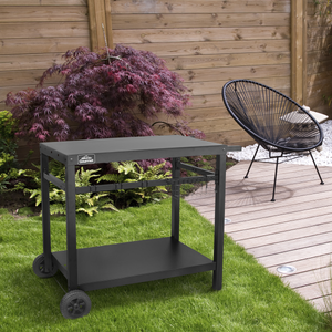 Dellonda DG45 Plancha Trolley with Utensil Holder - Black - additional view 4