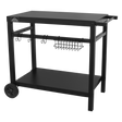 Dellonda DG45 Plancha Trolley with Utensil Holder - Black