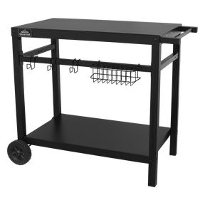 Dellonda DG45 Plancha Trolley with Utensil Holder - Black