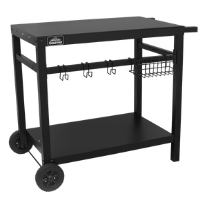 Dellonda DG45 Plancha Trolley with Utensil Holder - Black - additional view 2