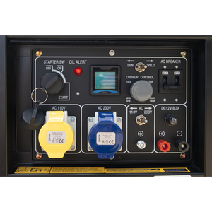 Sealey DG5000W 5000W Diesel Welder Generator 4-Stroke Engine 110/230V - additional view 5
